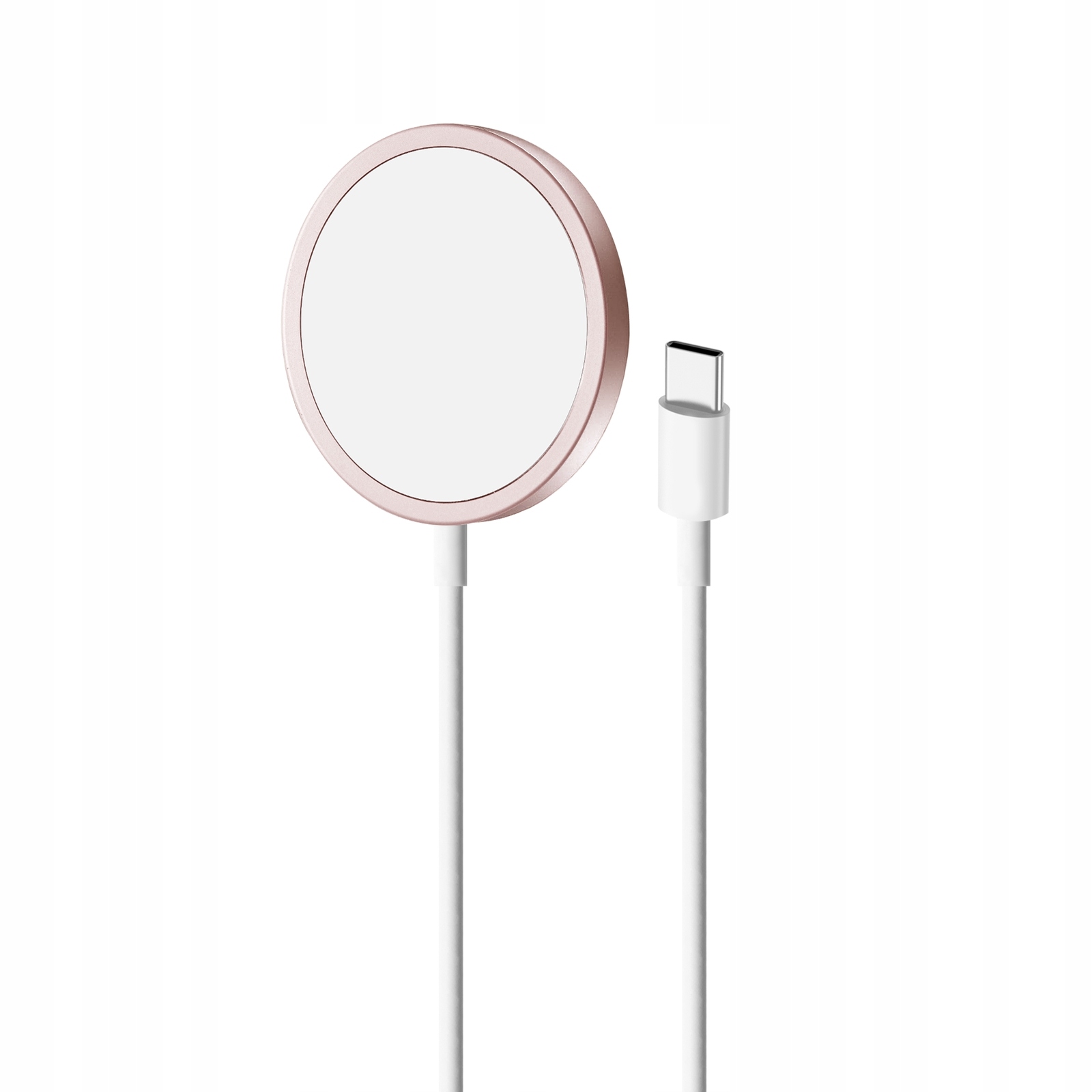Indukční nabíječka Magnetico MagSafe 1 m růžová magnetická