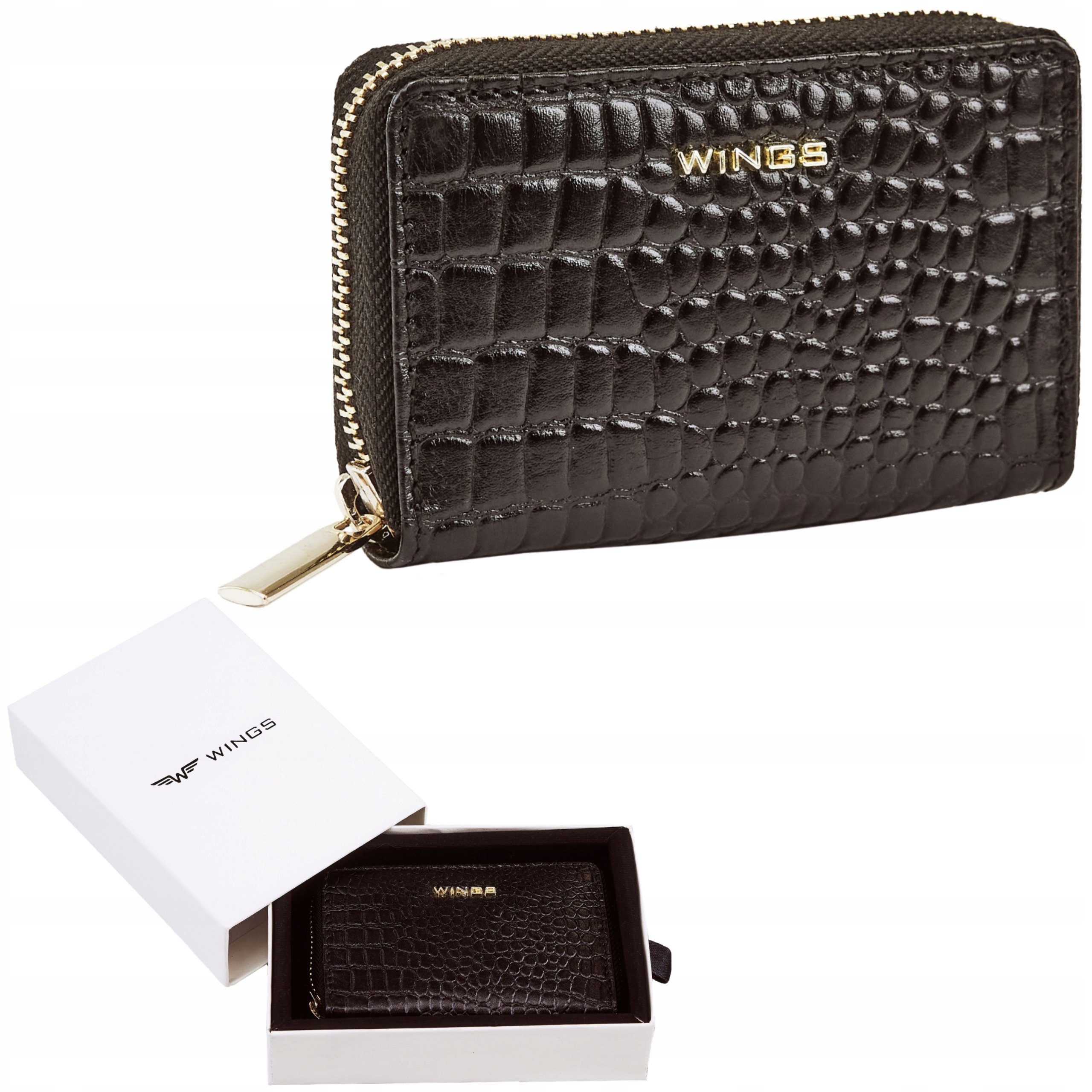 Dámská peněženka Wings z přírodní kůže 100% Rfid, stylová, prostorná a elegantní