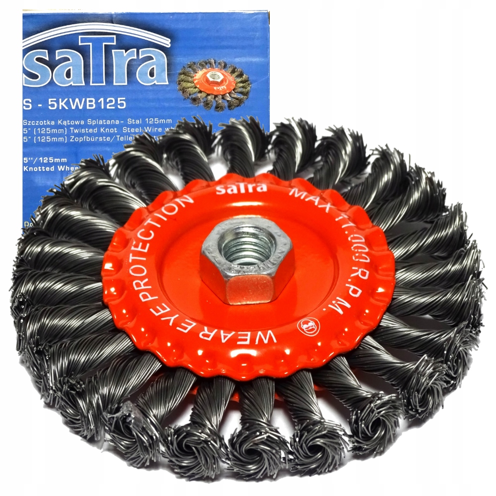 

Szczotka druciana do szlifierki 125mm drut skrętny