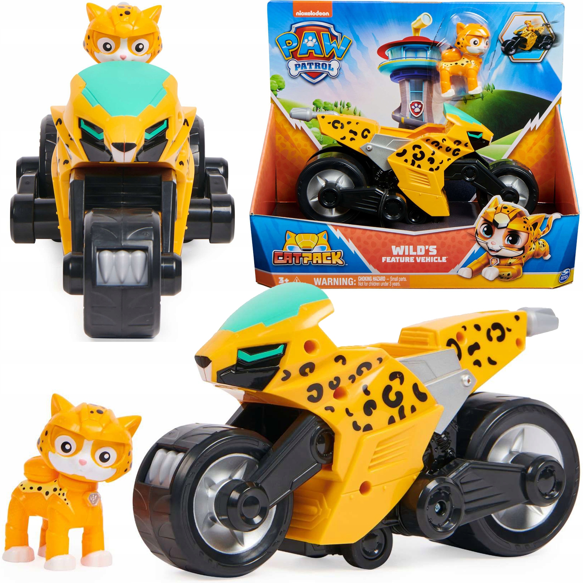 

Psi Patrol Kocia Załoga Wild Pojazd Cat Pack