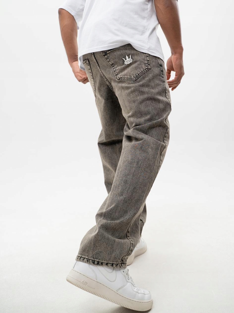 Kalhoty Jigga Wear Jeans Baggy Crown Light Brown vel. XL