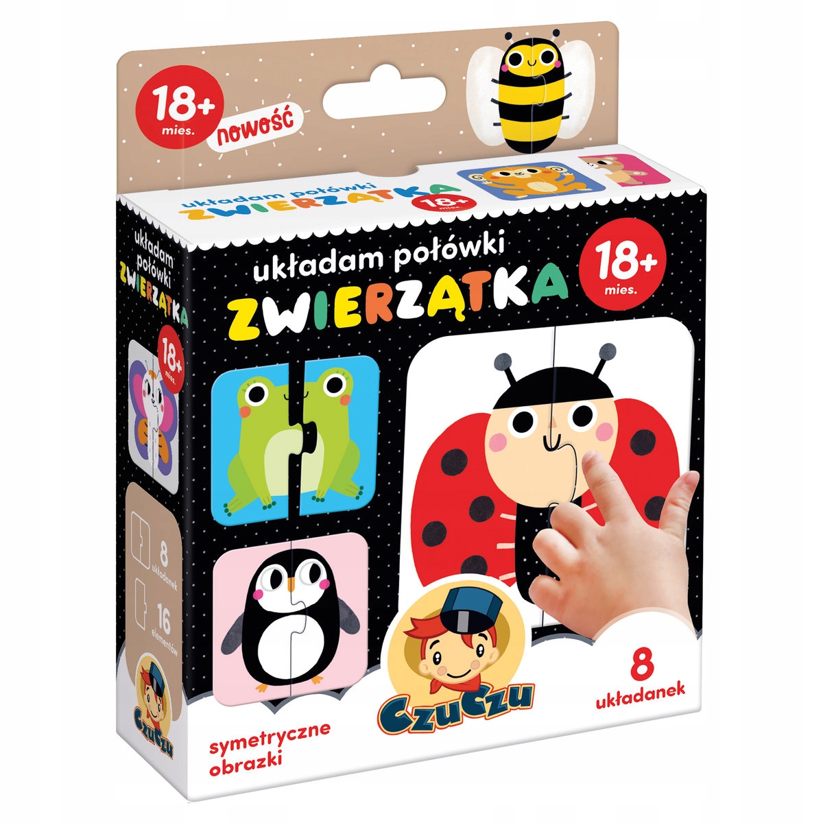 

Czuczu Puzzle Układam Połówki Zwierzątka 18m+