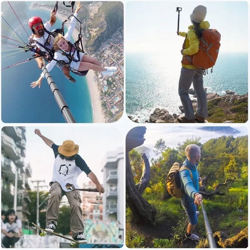 Kijek Monopod Statyw Selfie Stick 100cm Adapter do Kamer GoPro 12 11 10 9 Kod producenta CINSAAVB