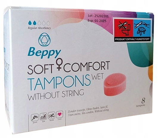 

Tampony Beppy Wet wilgotne 8 szt. Nowy Model
