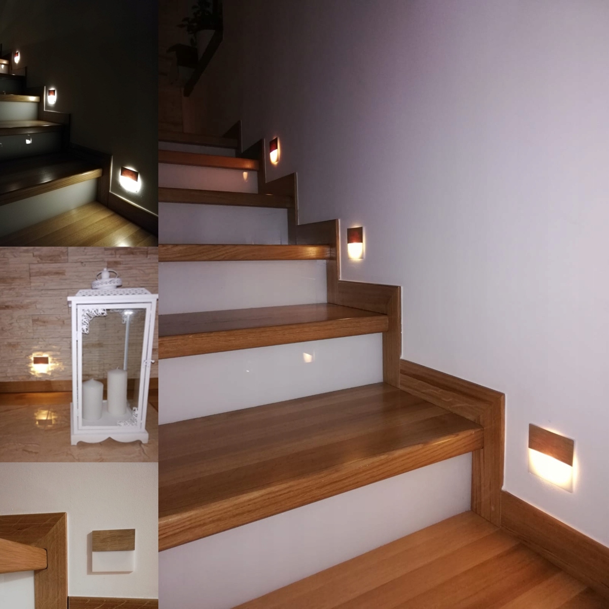 Oświetlenie schodowe oprawa lampka LED Q2 DĄB Długość 4 cm