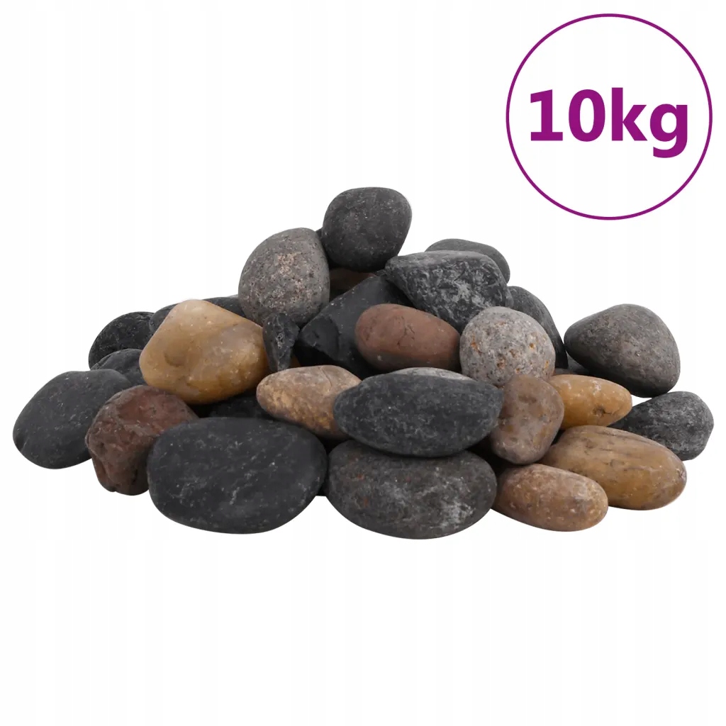Levně Leštěné oblázky 10 kg mix barev 5-8 cm Vícebarevný 155333