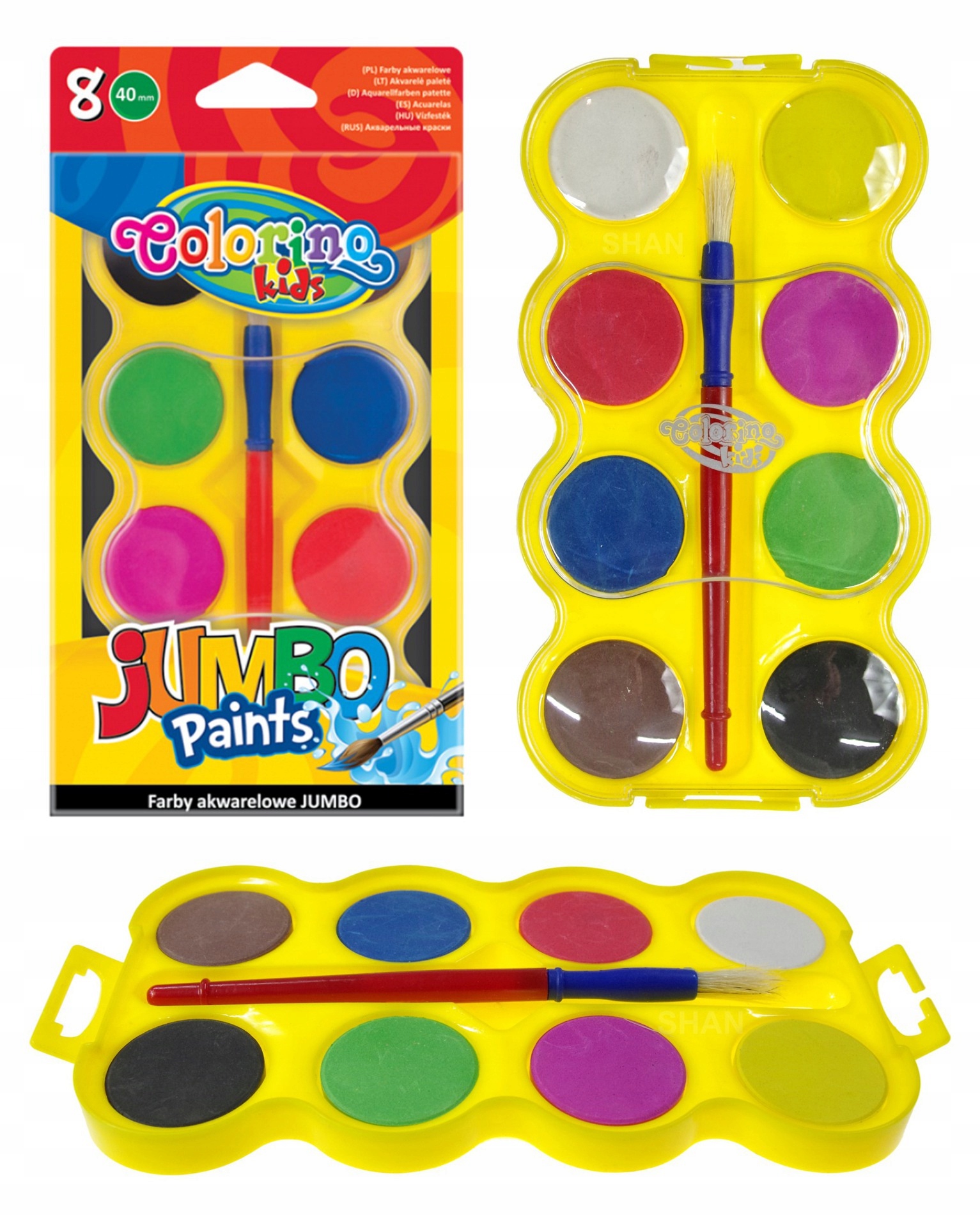 

Farby akwarelowe Jumbo Colorino