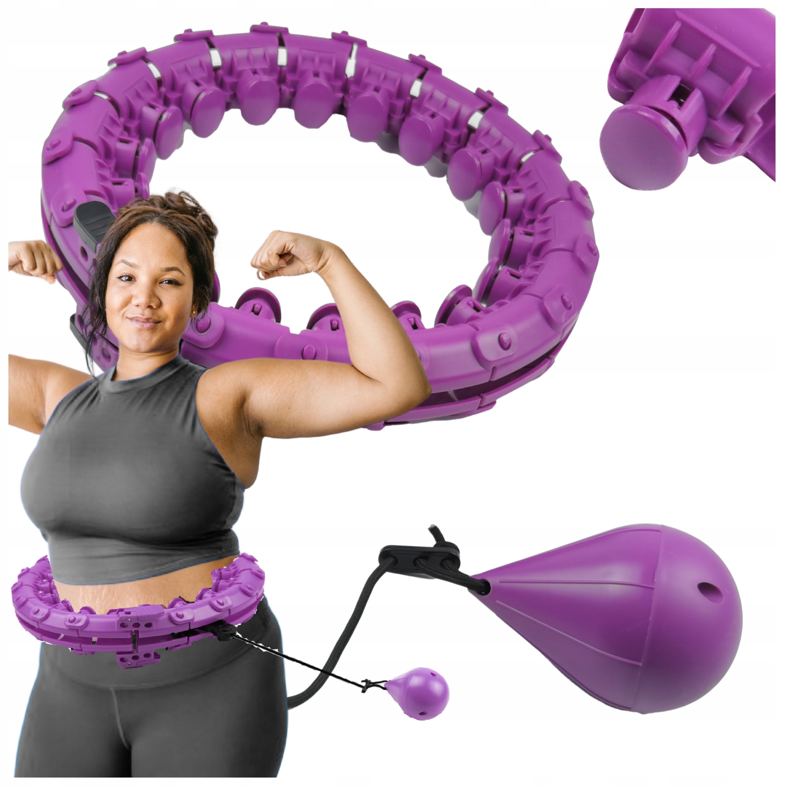 PRAWDZIWE XXXXL Hula Hop Odchudzające PLUS SIZE do 170cm w TALII TALIA !