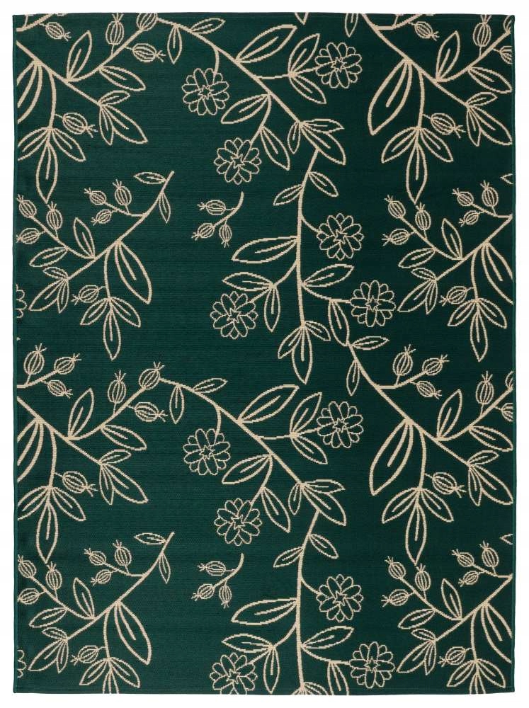 Vonkajší koberec Jungle listy zelený 160x220 cm