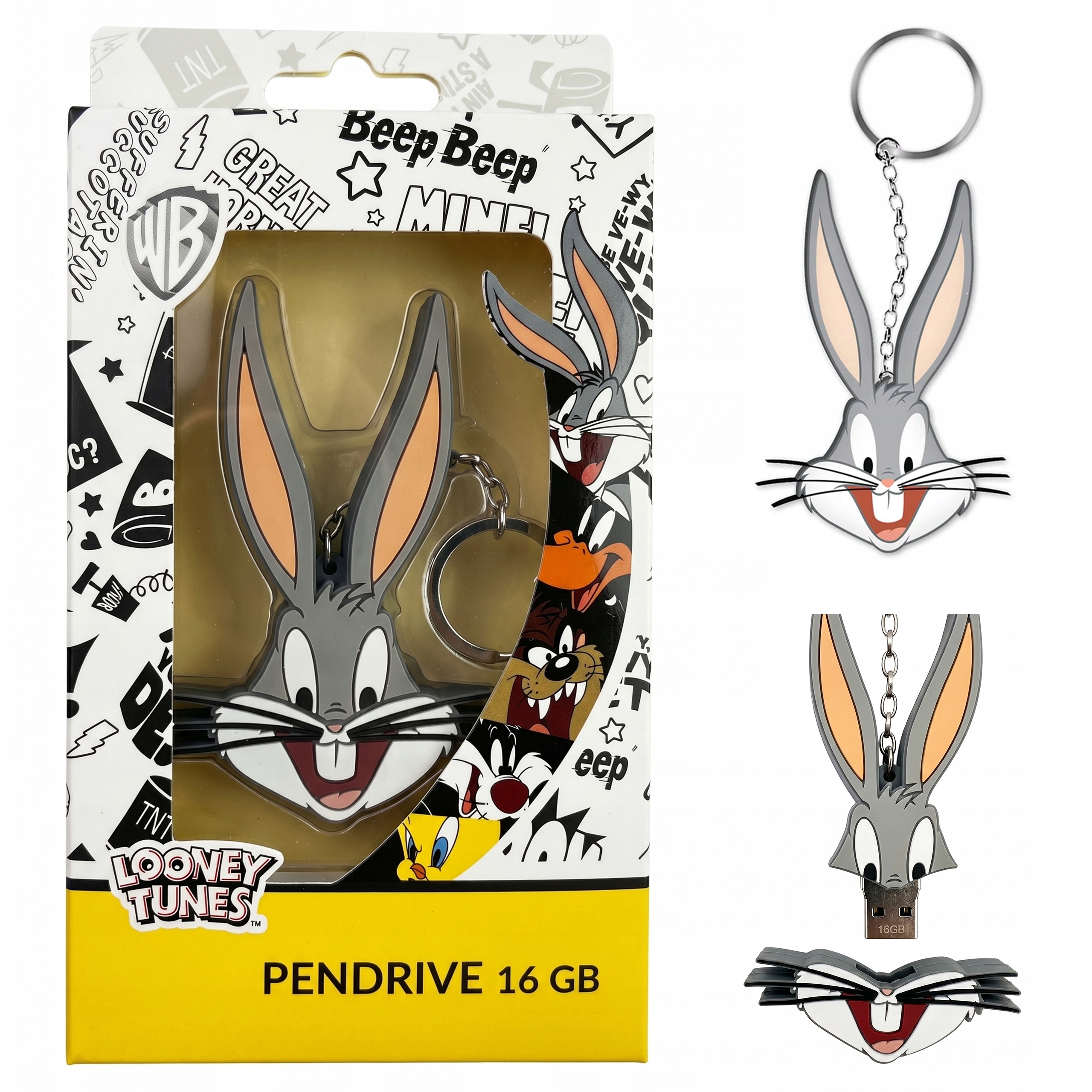 Pendrive 16GB Usb 2.0 Looney Tunes Nyúl Bugs