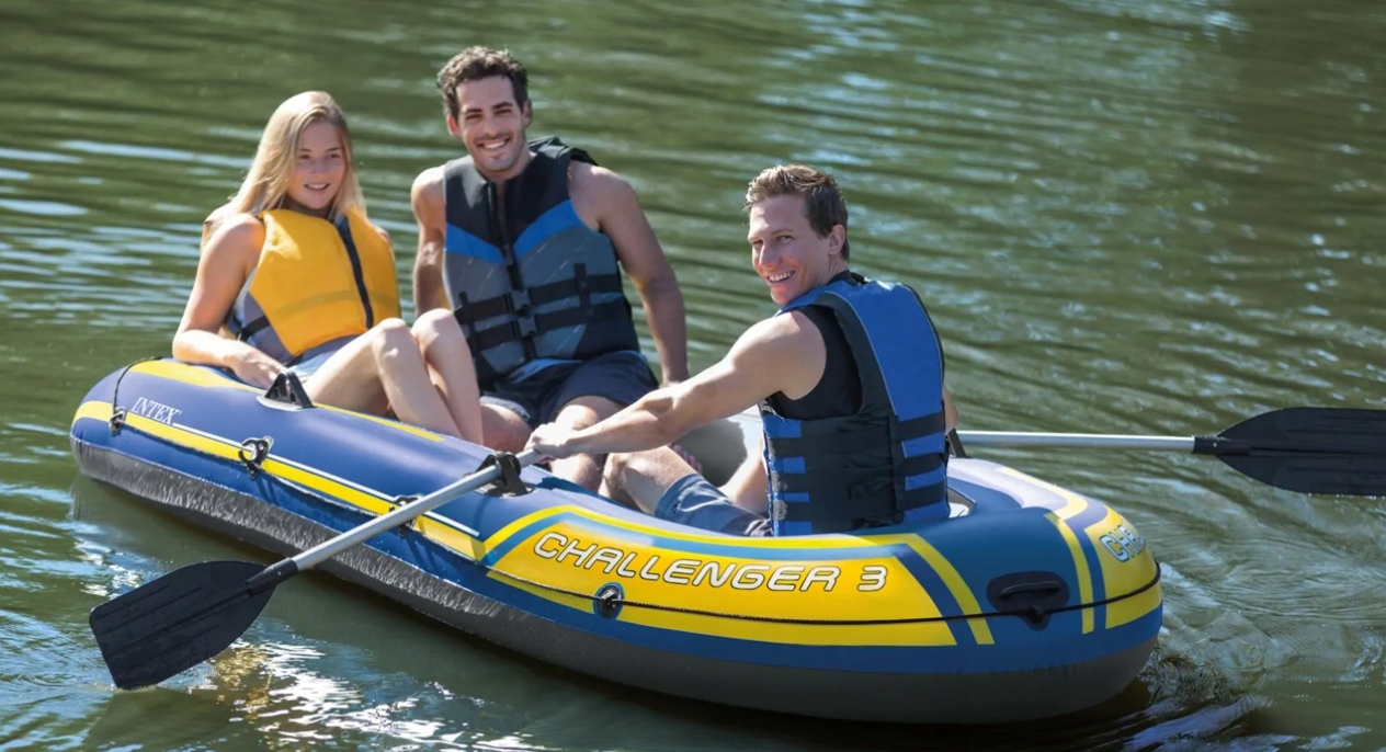 PONTON Intex CHALLENGER 3 POMPKA WIOSŁA 3 OSOBOWY Model Challenger 3
