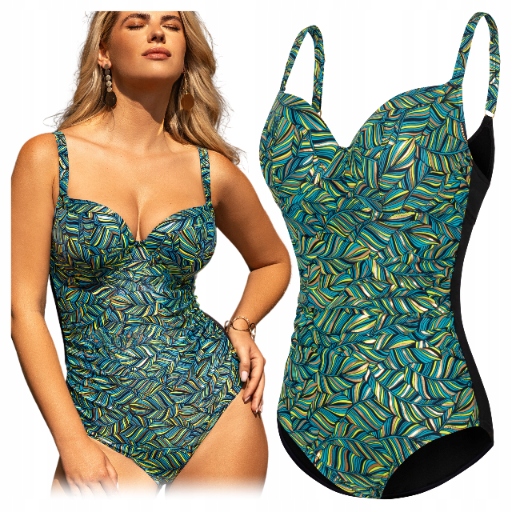 Dámské jednodílné plavky 85F XXL 44 Monokini kostým Plus Size