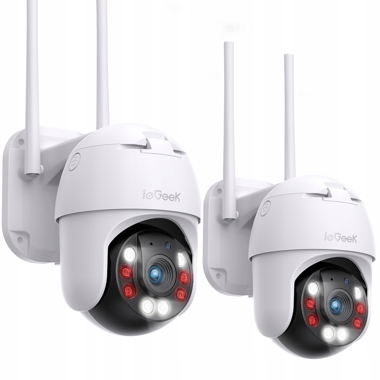 2x KAMERA IP WiFi OBROTOWA ZEWNĘTRZNA CCTV Full HD