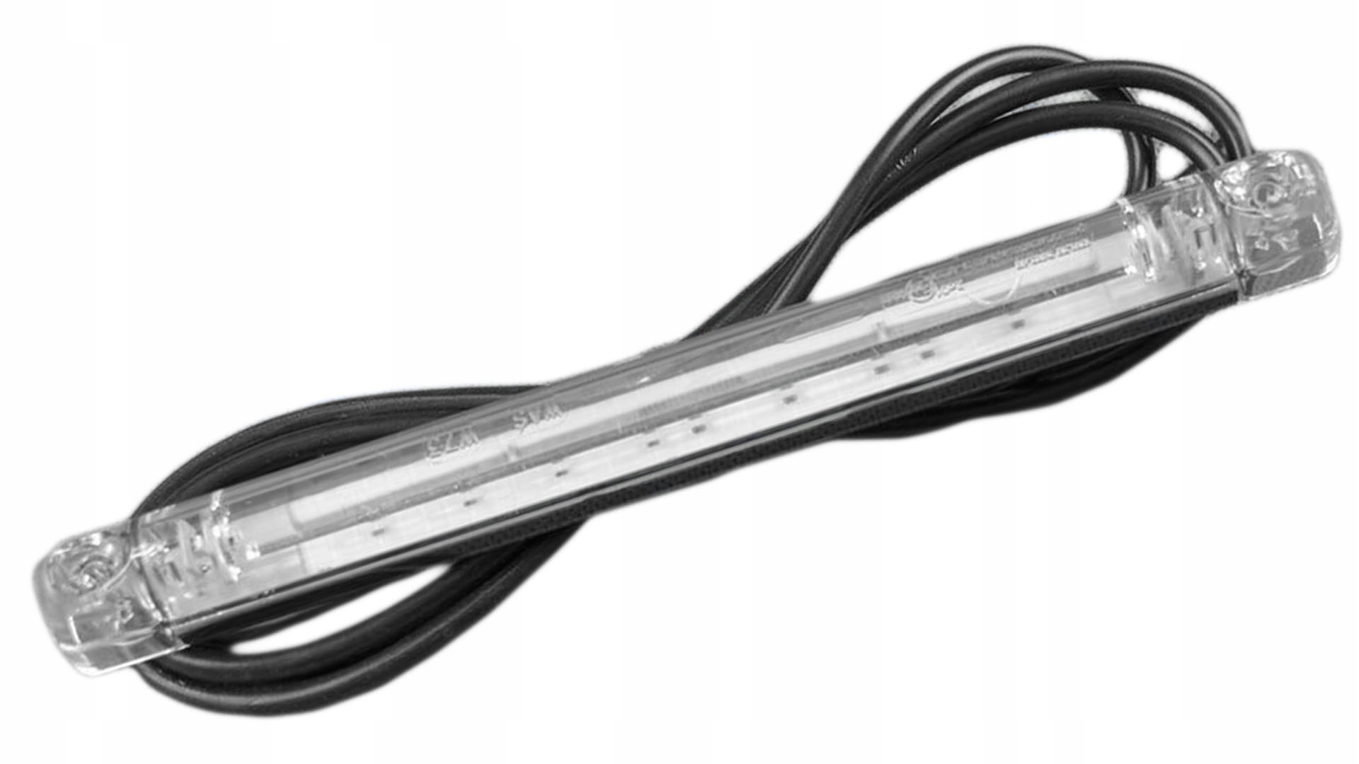 W73 - Габаритный фонарь светодиодный узкий задний-красный 235x20