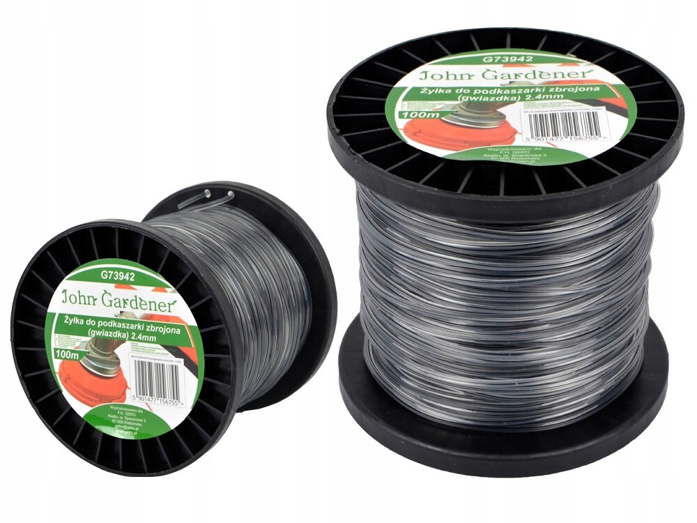 

Żyłka Tnąca Zbrojona Do Kosy Spalinowej 2,4MMx100M