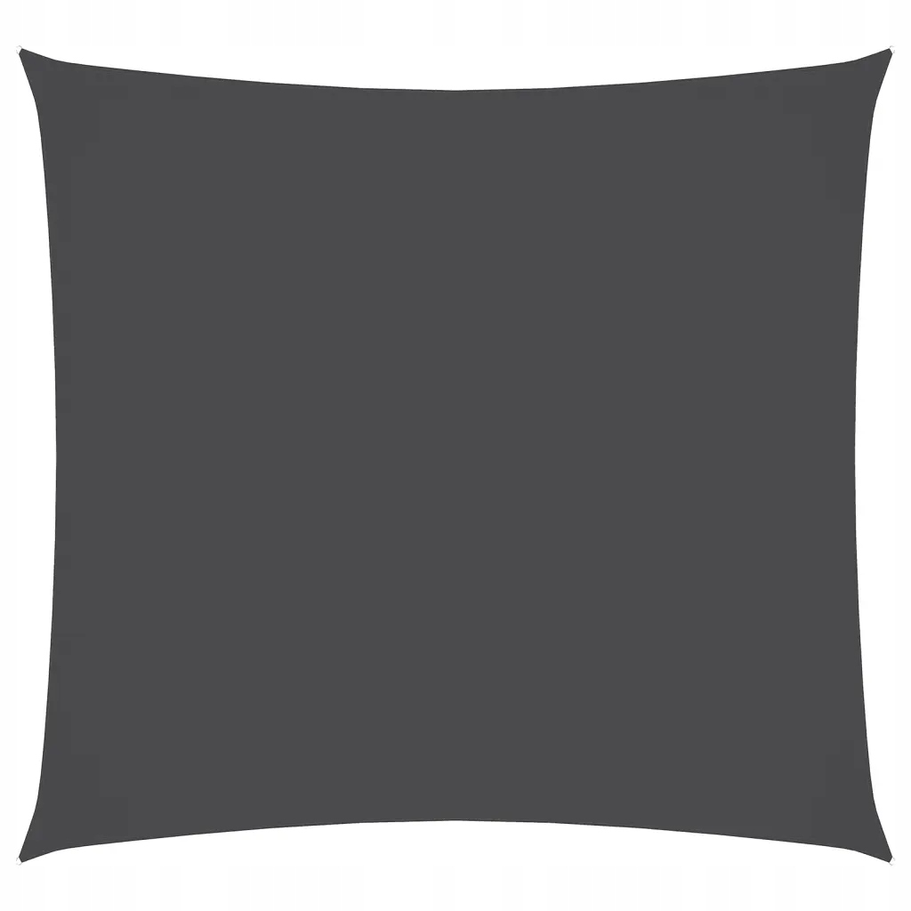 Sluneční plachta z tkaniny Oxford Pu, antracitová, 2 x 2 m, čtvercová