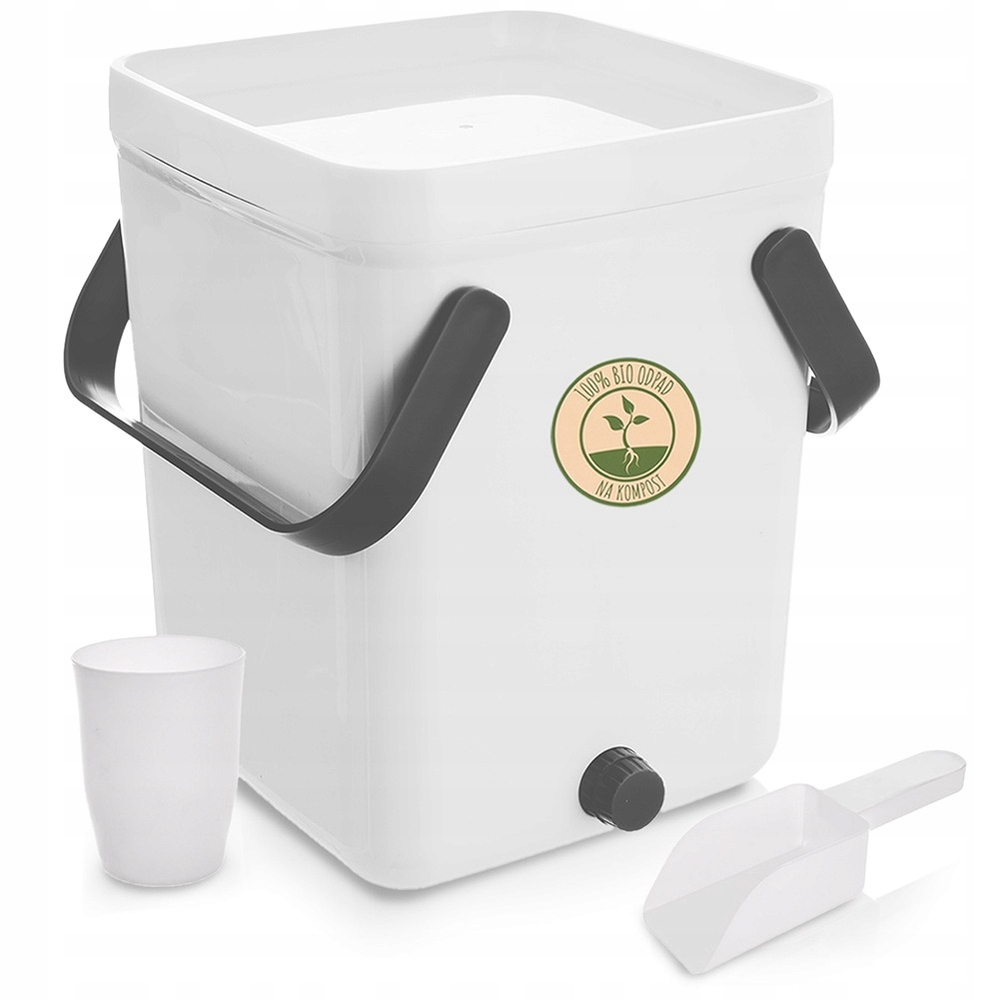 Kuchynský Kompostér S Vekom Na Bioodpad, Plastová Nádoba 10 L