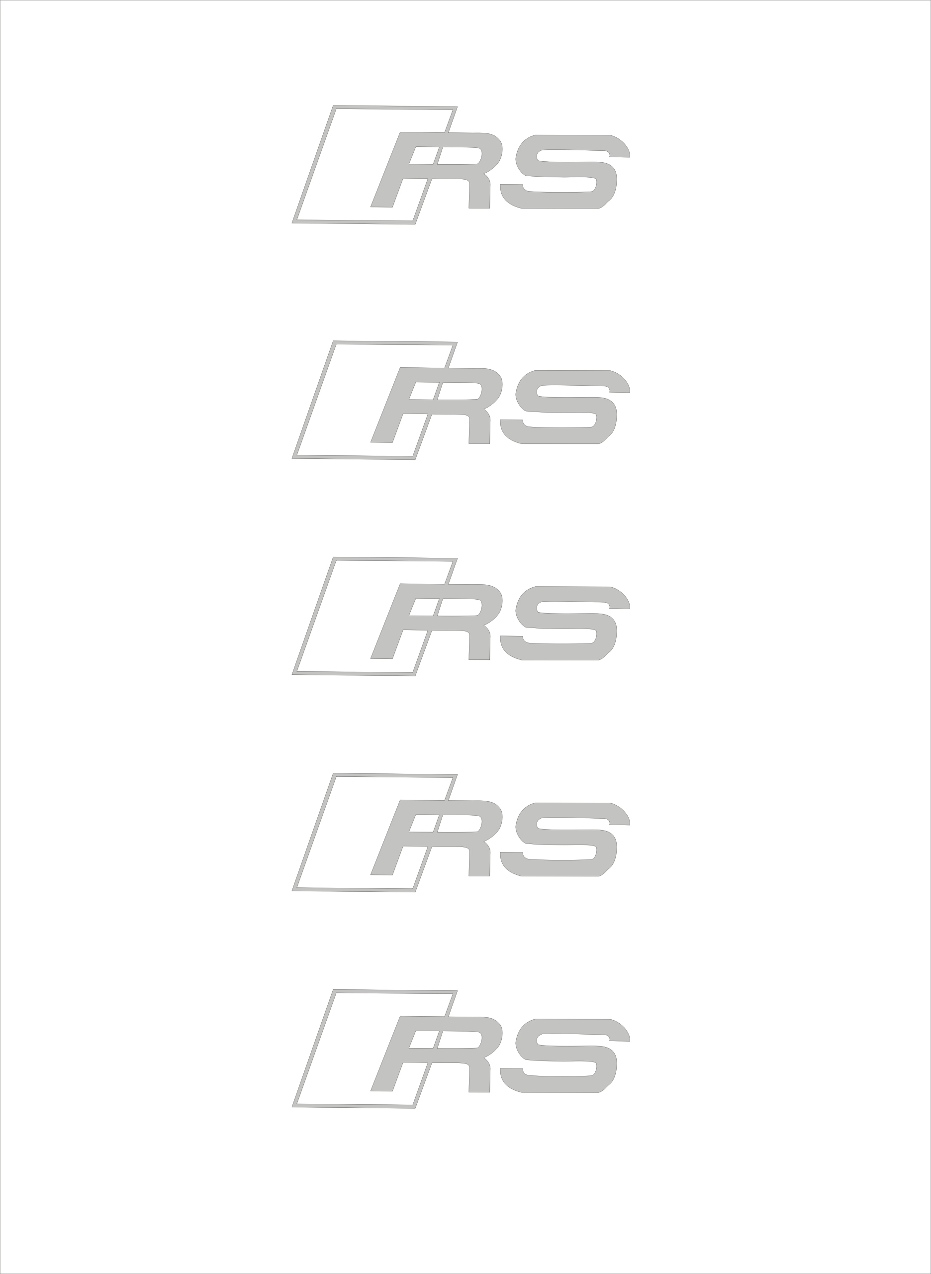 Audi Rs Audi Sport Zestaw 5 Naklejek Na Alufelgi Felgi 8 Lat Srebrne