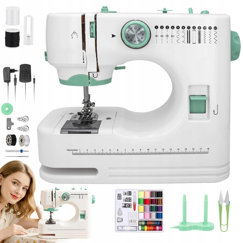 Domácí Mechanický Šicí Stroj, Robustní, 12 Stehů, 2 Rychlosti