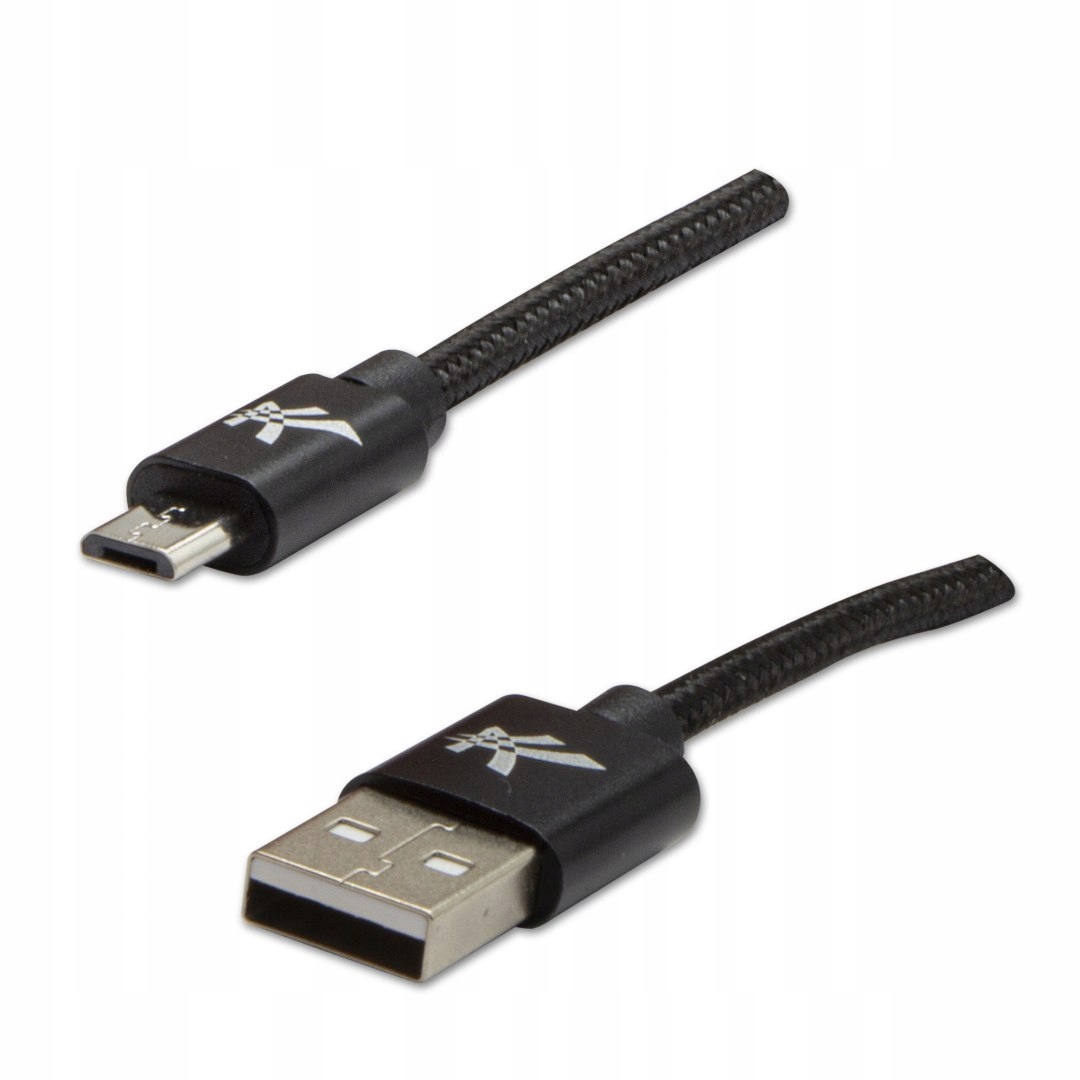 Logo USB kabel (2.0), USB A M - 2m, 480 Mb/s, 5V/1