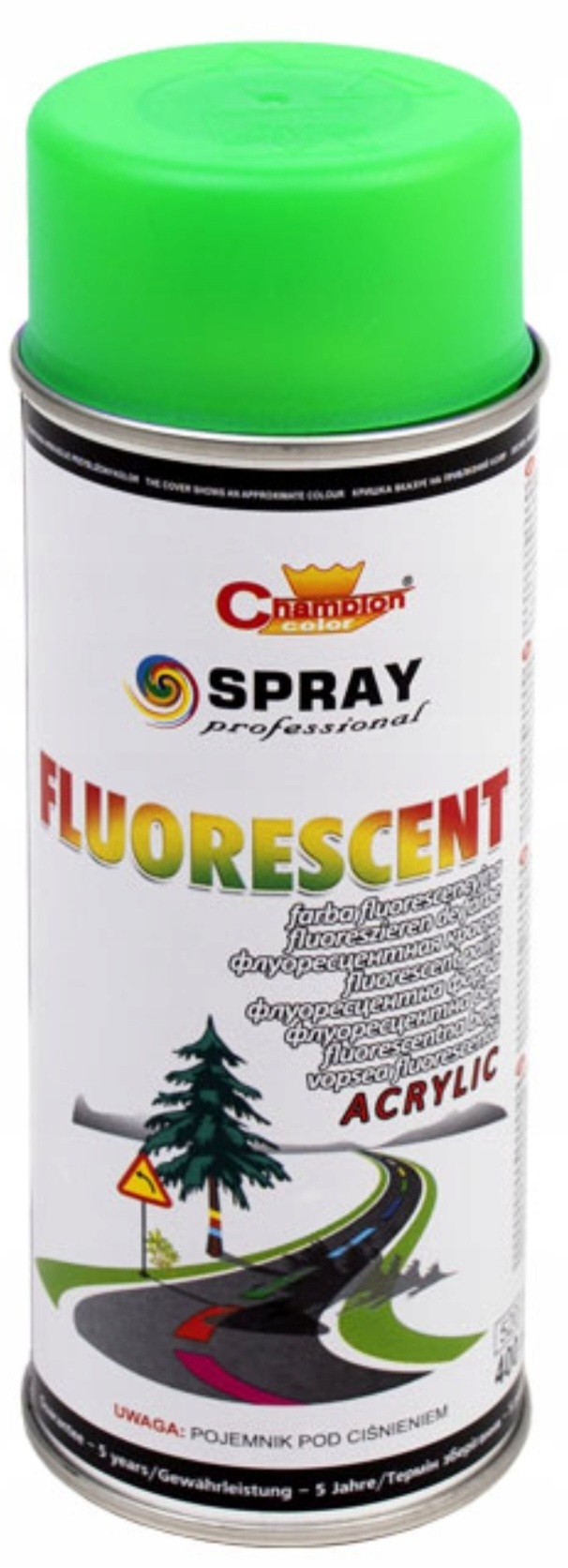 Spray Fluorescencyjny Lakier Farba Zielony Neon