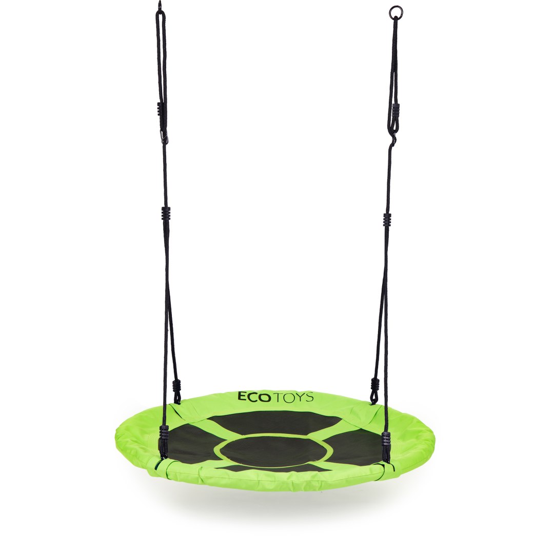 Huśtawka ogrodowa bocianie gniazdo 100 cm zielona Ecotoys