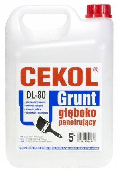 

Grunt głęboko penetrujący Cekol DL-80 5l