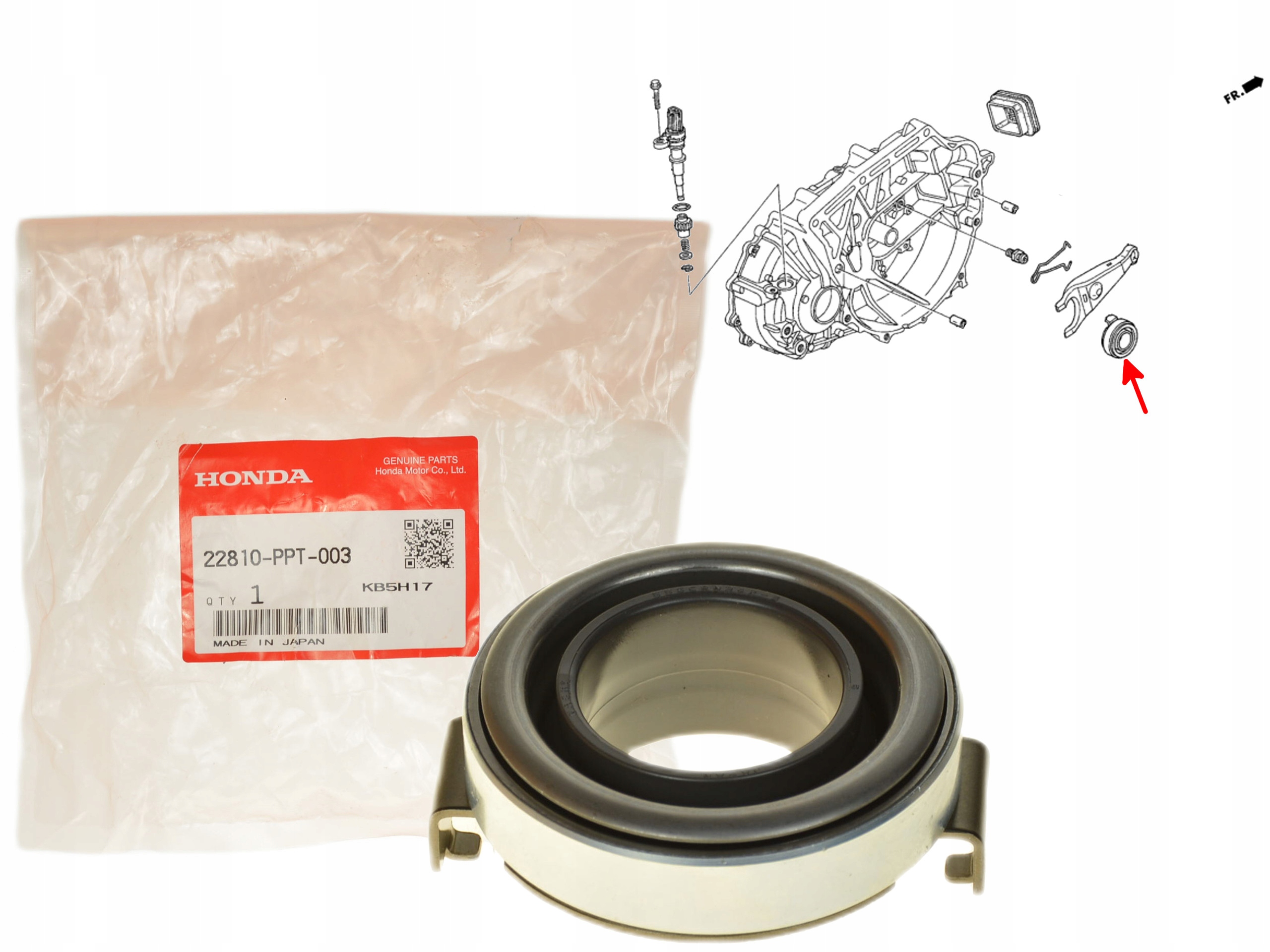 Odporové Ložisko Spojky 22810-PPT-003 Oe Honda Accord CIVIC Cr-v