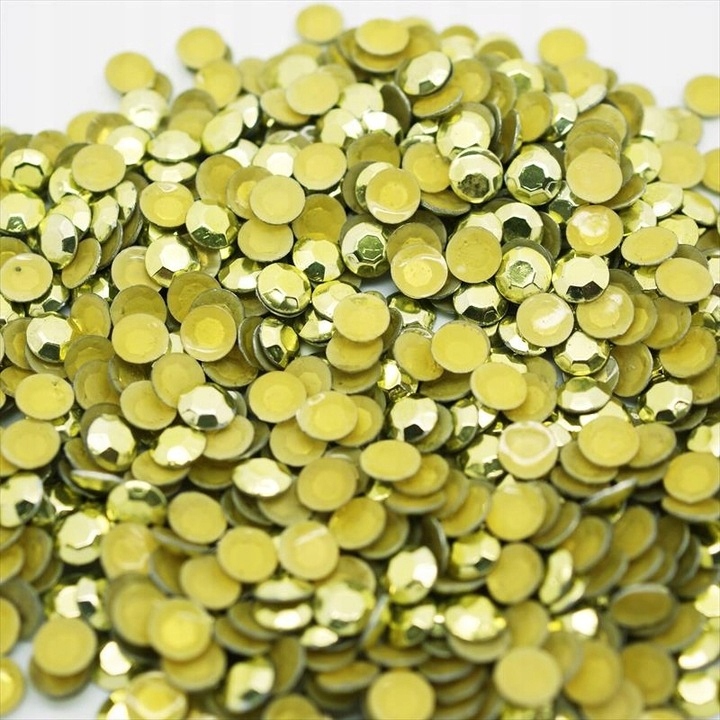 Metal Termo Dżety do ubrań Blaszki Jasny Zielony 3mm 500