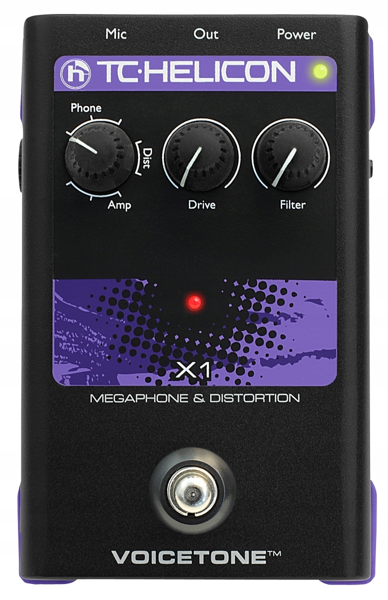 Tc Helicon VoiceTone X1 Vokální efekt Megafon/Distortion