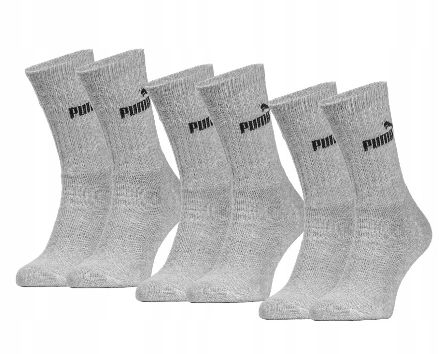 Skarpety Puma długie 3-pack szare r. 35/38 Marka Puma