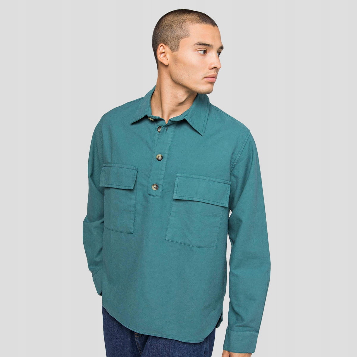 Pánská košile Kaotiko Bruno S, zelená, Městská