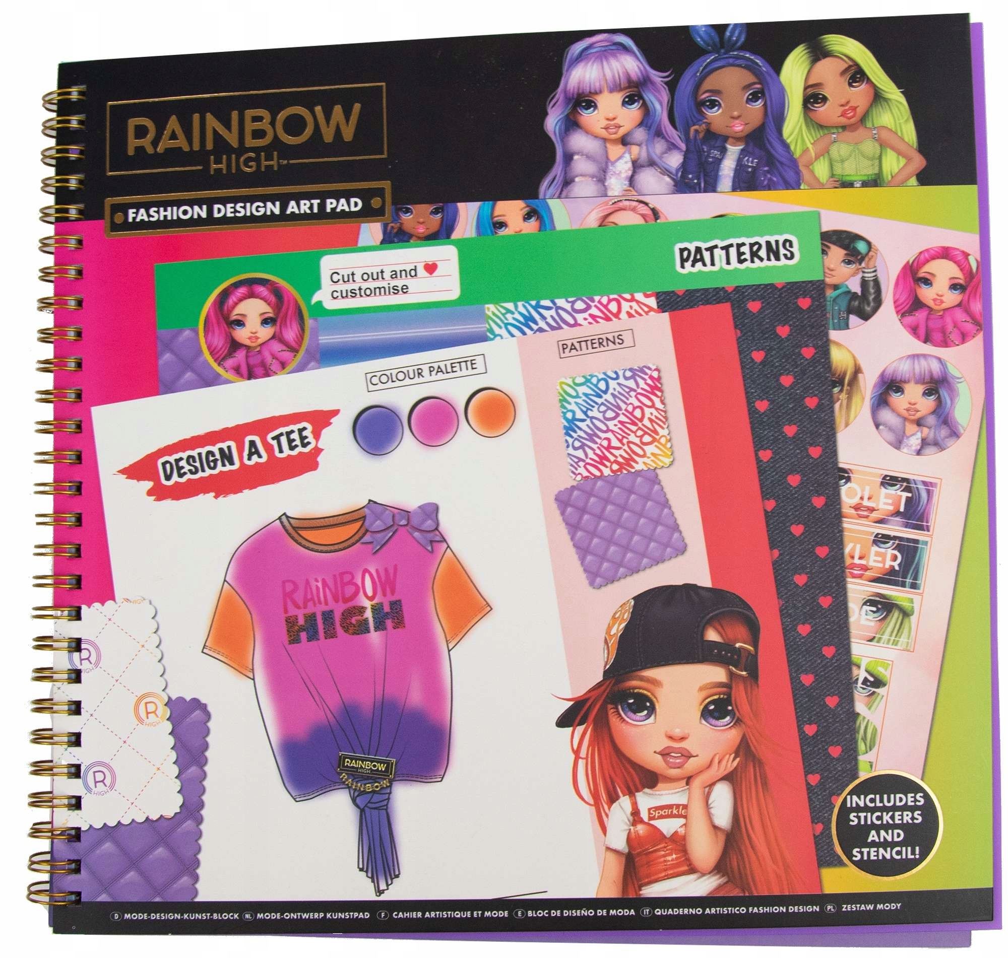 Rainbow High szkicownik modowy