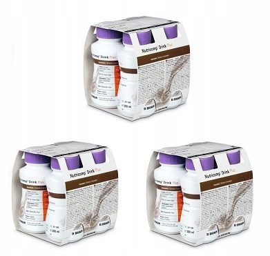 Nutri comp Drink+ 12szt. x 200ml czekolada/protein