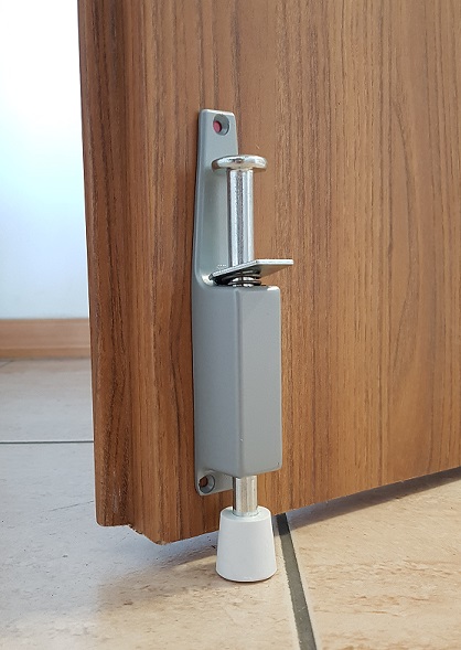 

Blokada stopka do drzwi podpórka 180mm srebrna