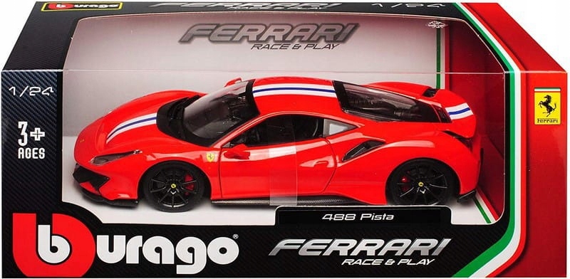 Ferrari 488 Pista 1:24 Kovový Model Bburago 26026