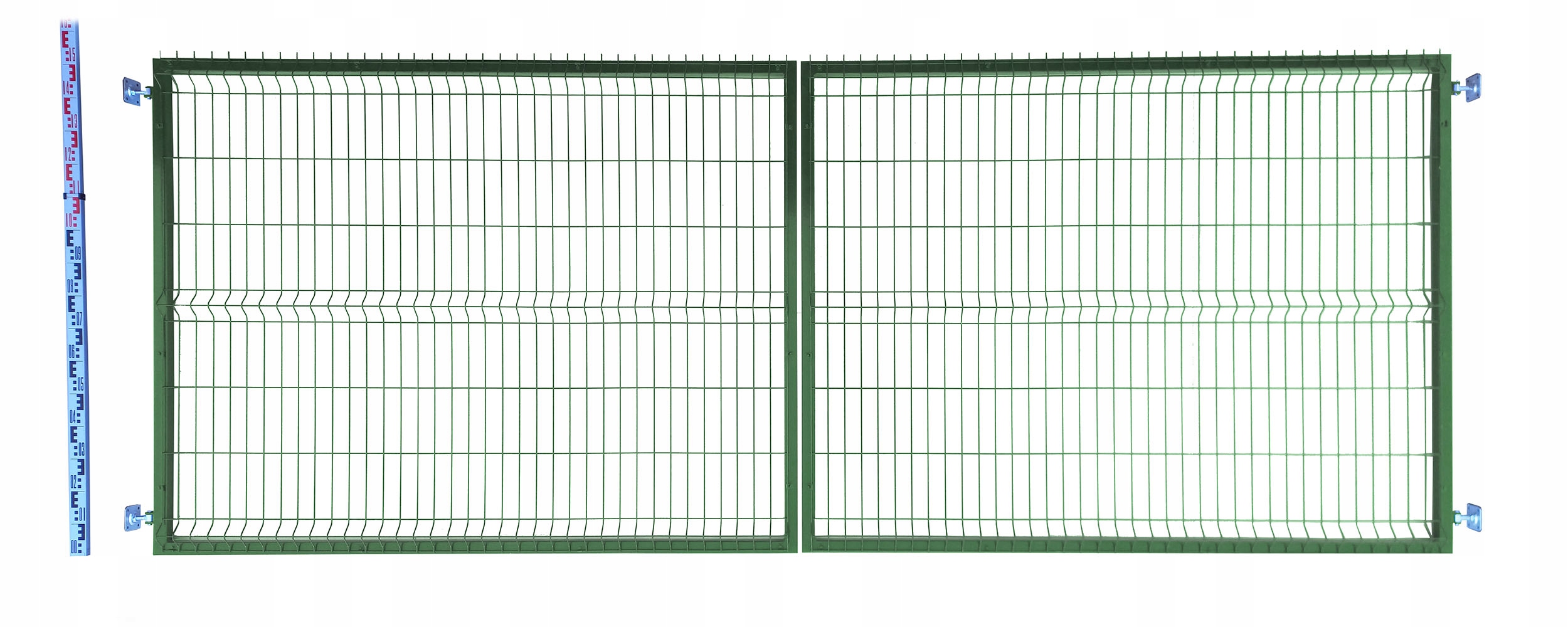 Brána Pletivové 150cm zelená Panelová RAL6005 dvoukřídlá 153cm