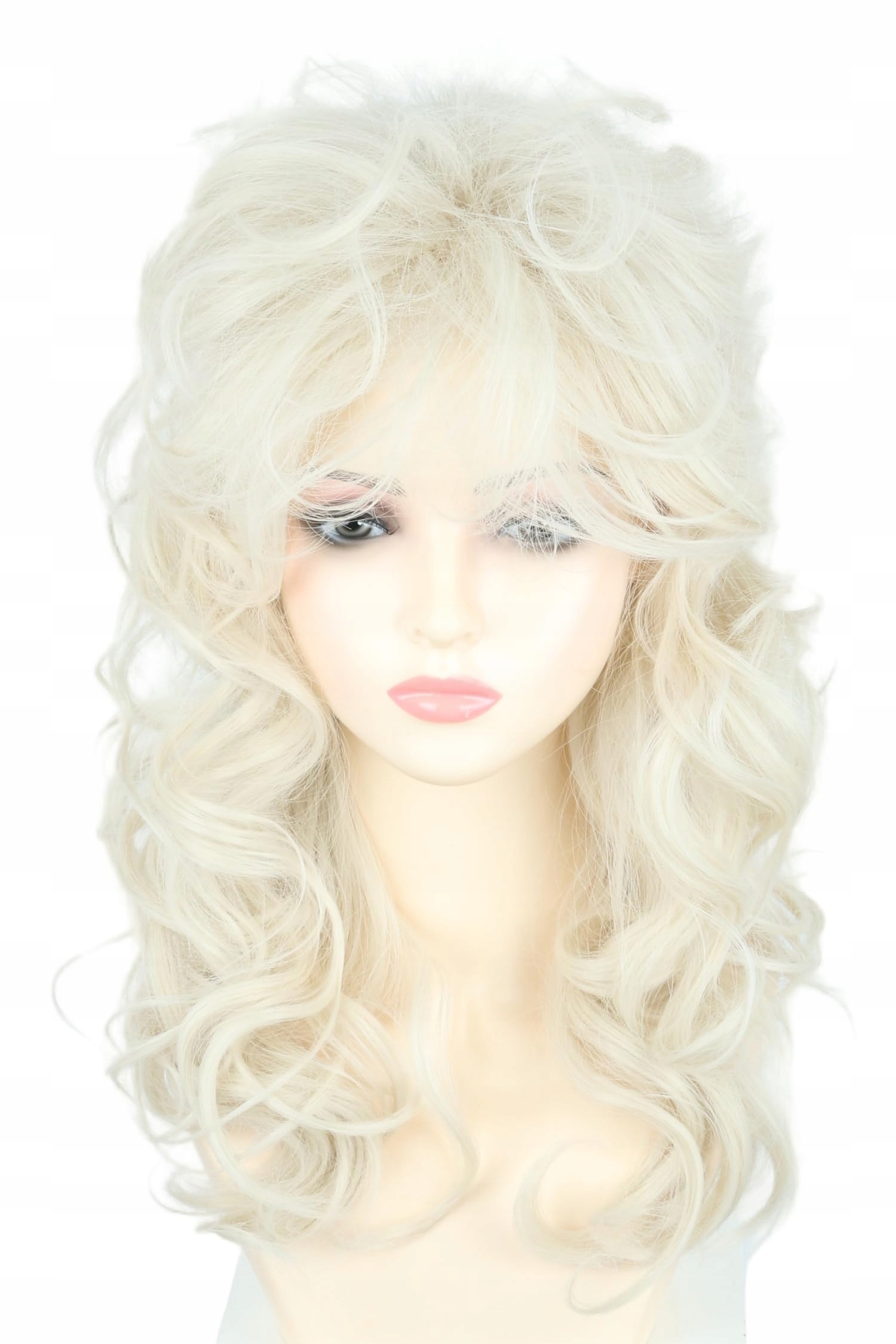 Cgvg Dámská paruka Dlouhé Loki Syntetická Na Karneval Halloween Béžová