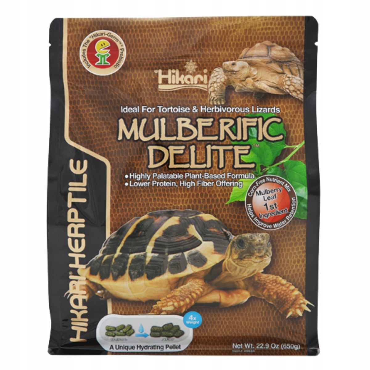 Hikari Reptile Mulberific Delite Krmivo želva a ještěrka býložravá 650 g