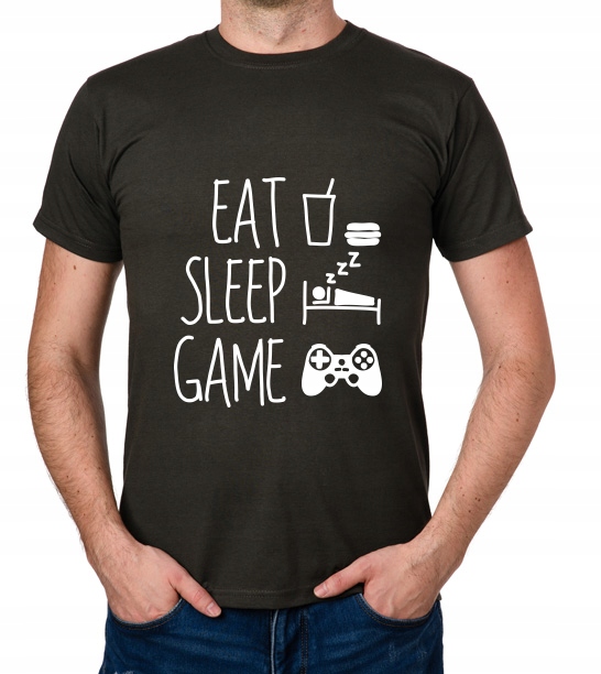 

koszulka Eat Sleep Game prezent