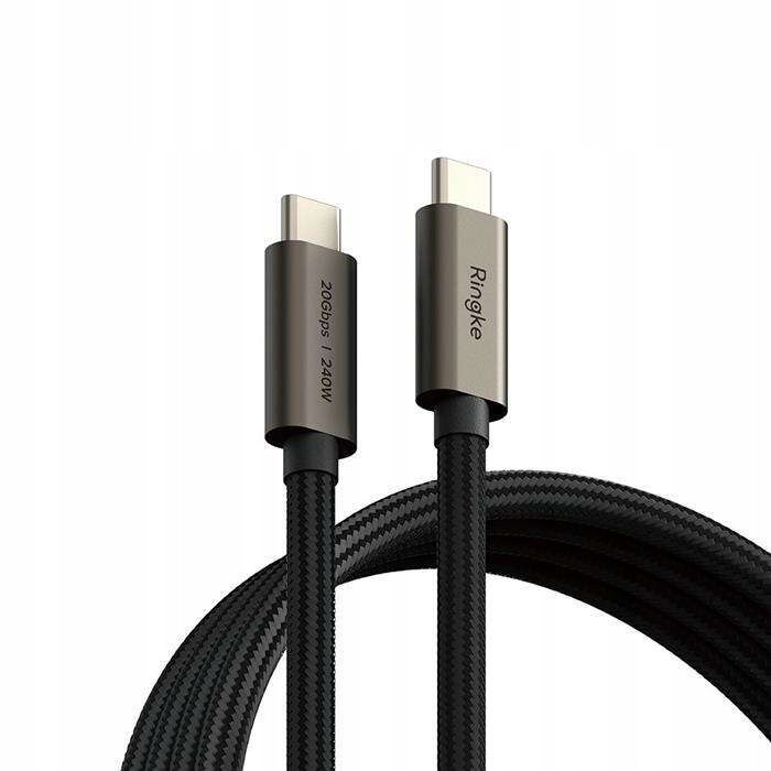 Ringke Usb 3.2 Gen 2X2 Type-c Kabel PD240W 200CM Black