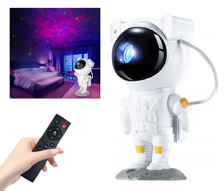 

Projektor Gwiazd Lampka Astronauta Galaktyka Led