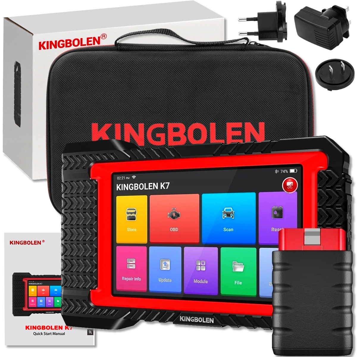 Tester Interfejs Diagnostyczny Skaner Uniwersalny K7 Full Pl