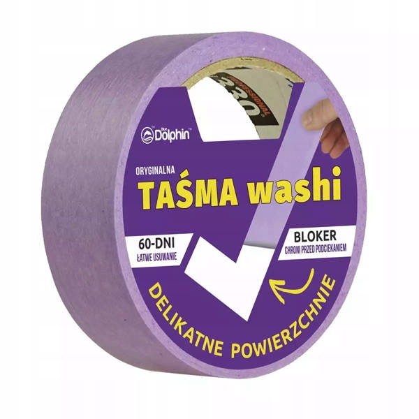 

Taśma Washi delikatne powierzchnie 29mm x 25m
