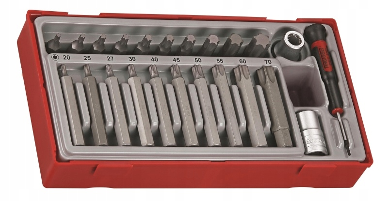 Tŕňové Nástavce S Tx Hrotmi V Súprave S Uchopením 1/2 Teng Tools TTTX23