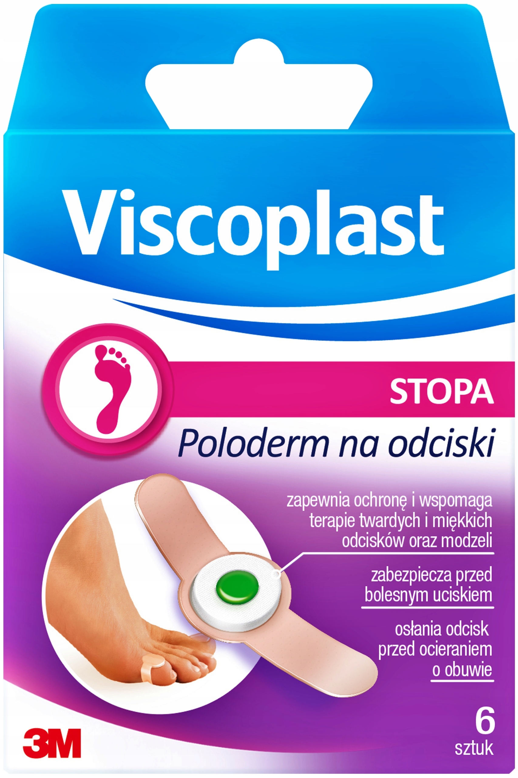 VISCOPLAST Plastry Na Odciski 6szt