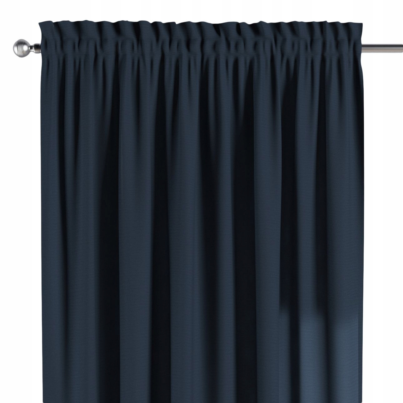 Dekoria Záves na kanáli s ofinou 1 ks 130x260 cm odtiene modrej farby