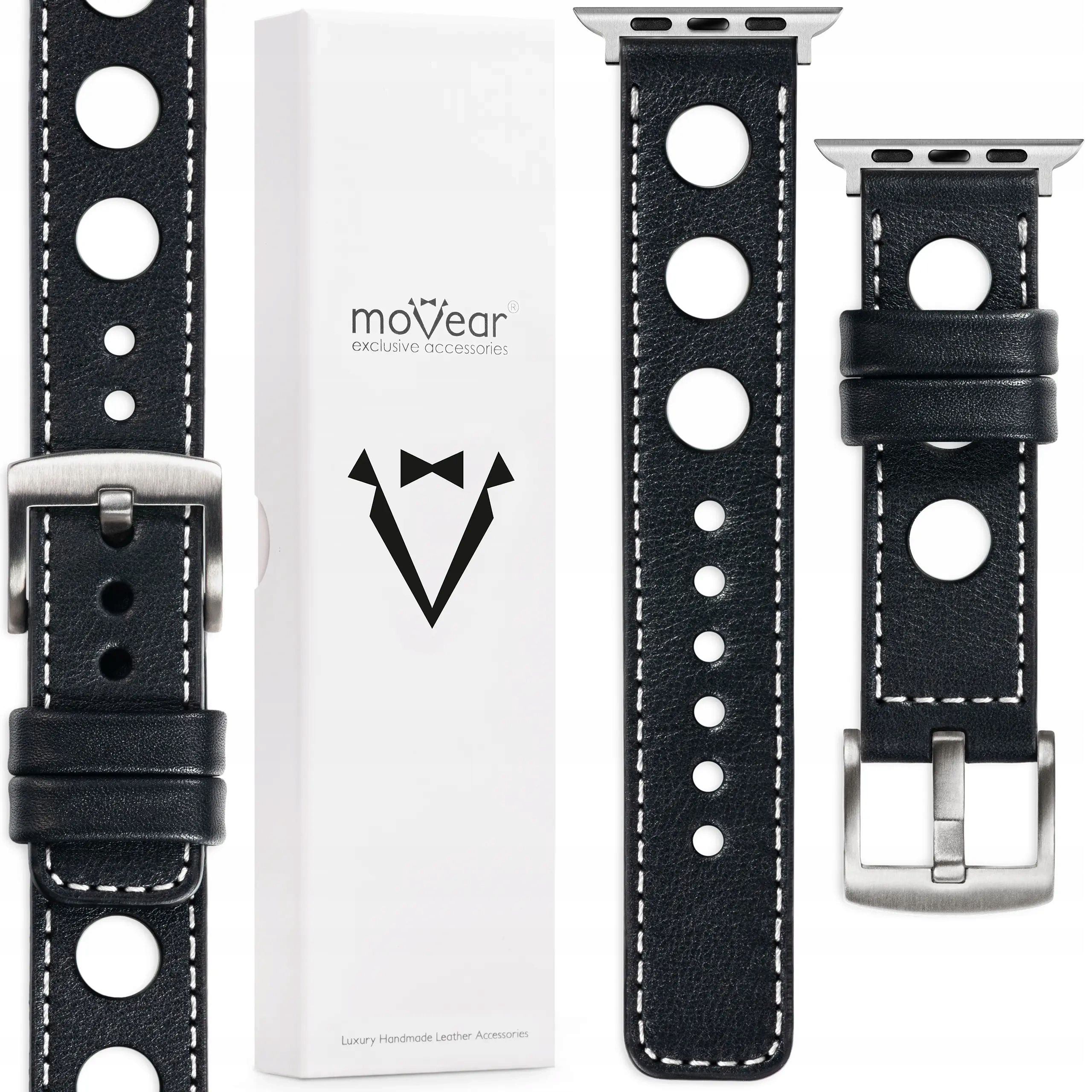 Pásek pro Apple Watch Ultra 10 9 8 7 6 5 Se 49/46-44 mm černý Movear