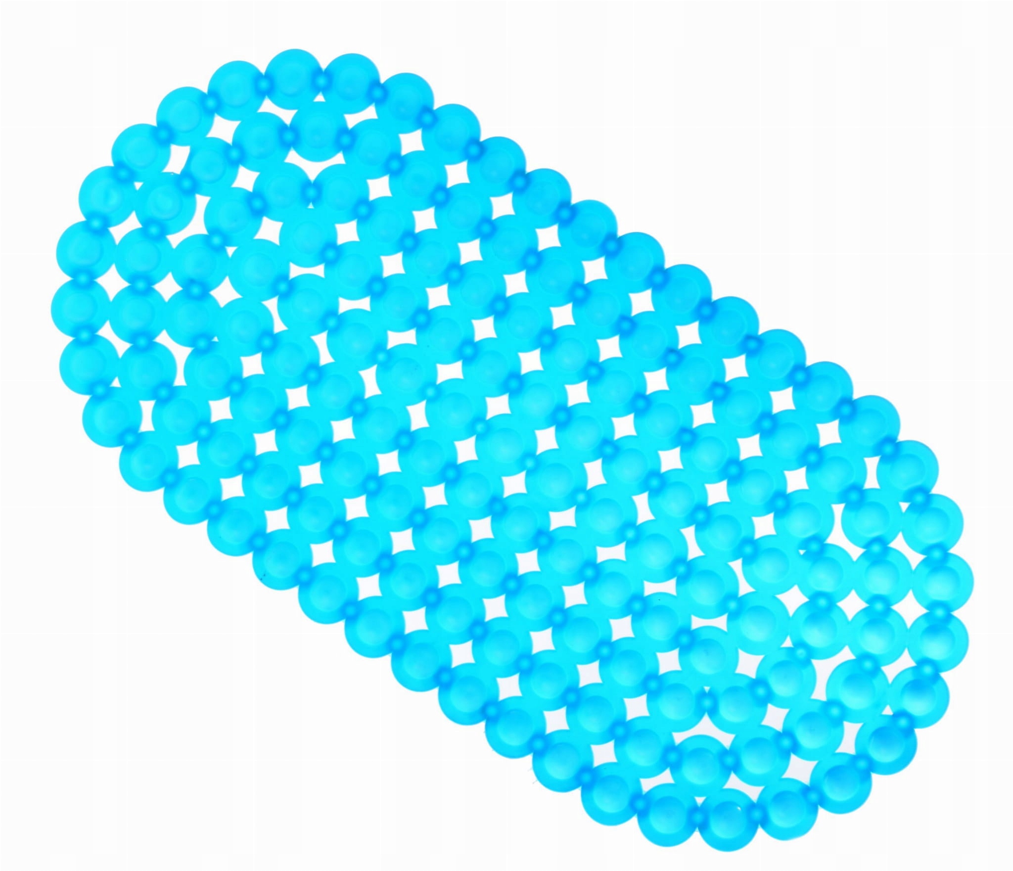 MATA ANTYPOŚLIZGOWA DO WANNY PRYSZNICA OWALNA 60X34 B22 NIEBIESKA