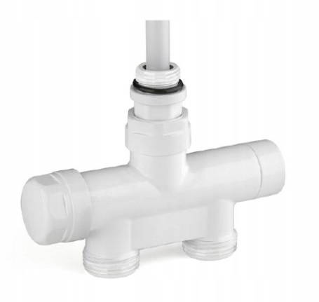 Jednoduchý ventil pre radiátor Mono/biely Term. 50 mm M30x1,5CU/PEX